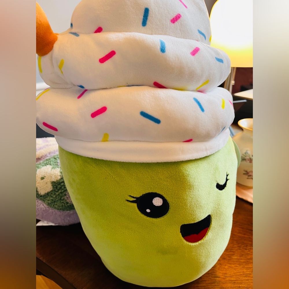 Toy Box Matcha Milkshake Large 16” Green & White Plush Collectible (NWT) -For 0+ - Picture 5 of 9